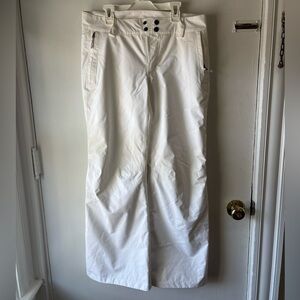 NORTH FACE SNOW PANTS | WHITE | SMALL SHORT